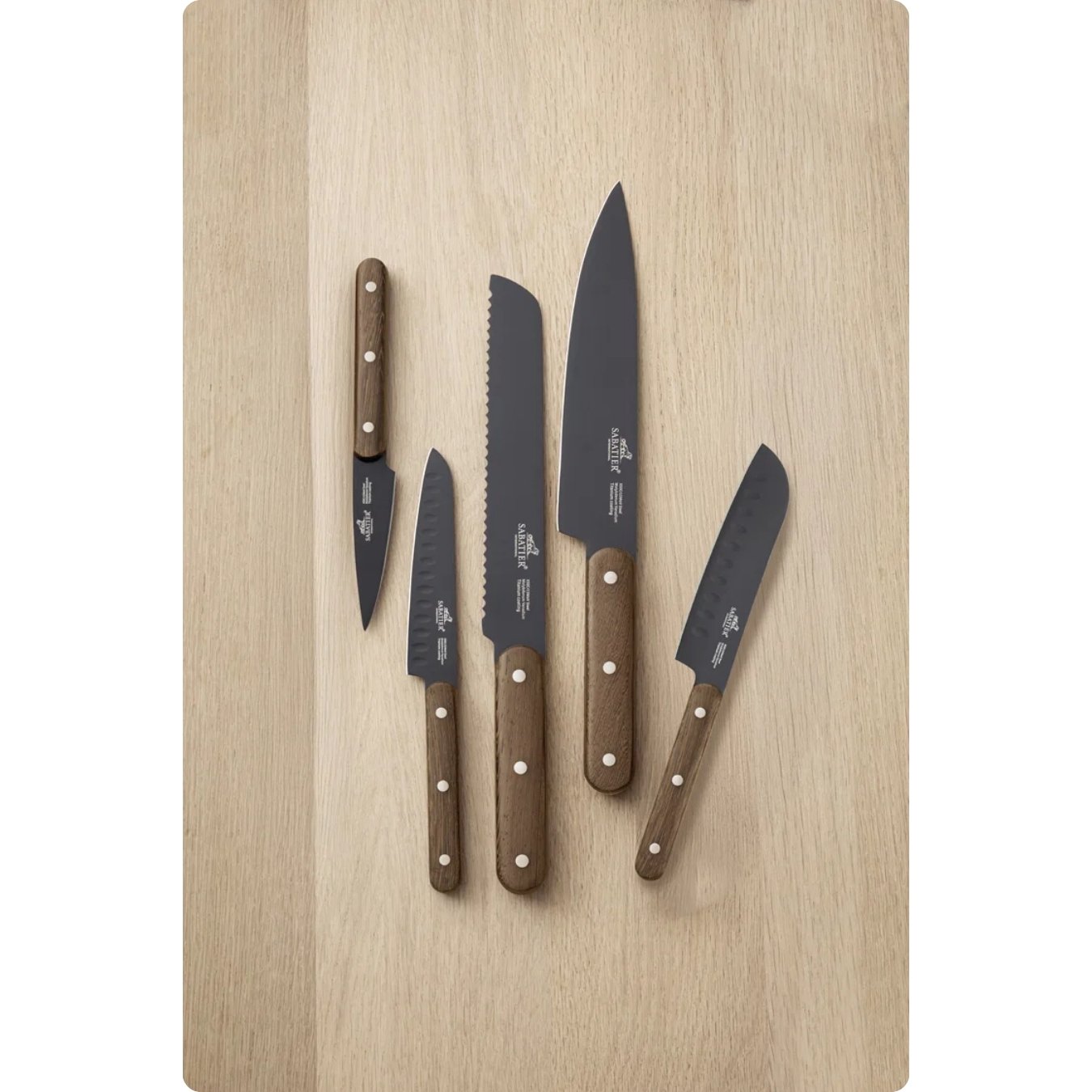 Lion Sabatier International Phenix Walnut Knivsæt 5 dele